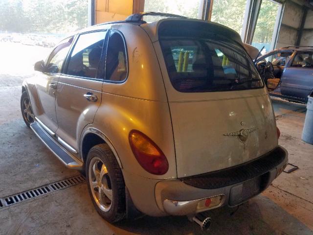 3C4FY58B42T281005 - 2002 CHRYSLER PT CRUISER GOLD photo 3