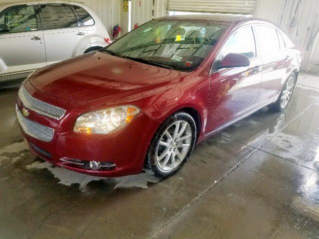 1G1ZE5E18BF306802 - 2011 CHEVROLET MALIBU LTZ წითელი ფოტო 2