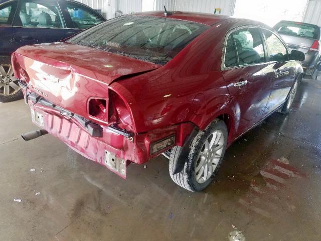 1G1ZE5E18BF306802 - 2011 CHEVROLET MALIBU LTZ წითელი ფოტო 4