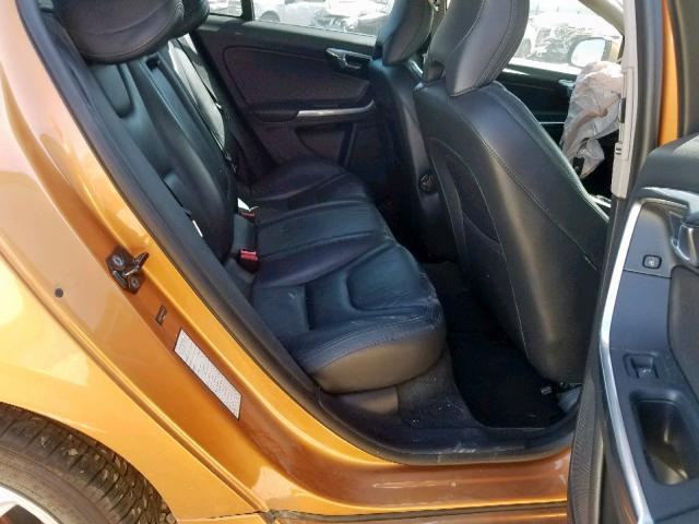 YV1612FS6D2203958 - 2013 VOLVO S60 T5 ORANGE photo 6