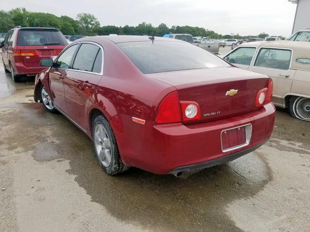 1G1ZC5E14BF275988 - 2011 CHEVROLET MALIBU 1LT MAROON photo 3