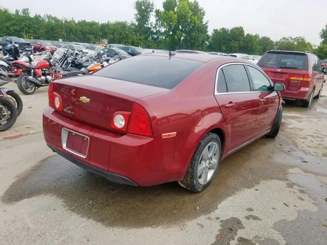 1G1ZC5E14BF275988 - 2011 CHEVROLET MALIBU 1LT MAROON photo 4