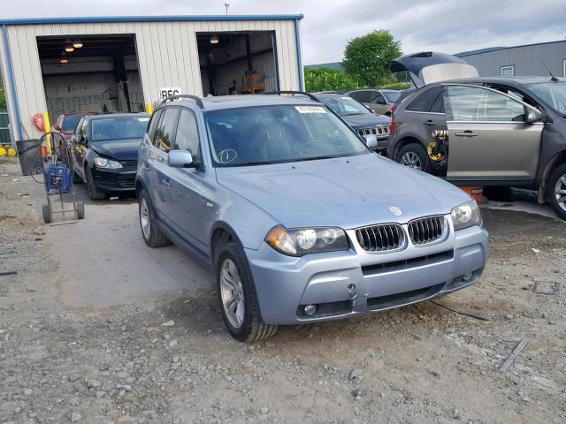 WBXPA93426WG86245 - 2006 BMW X3 3.0I BLUE photo 1