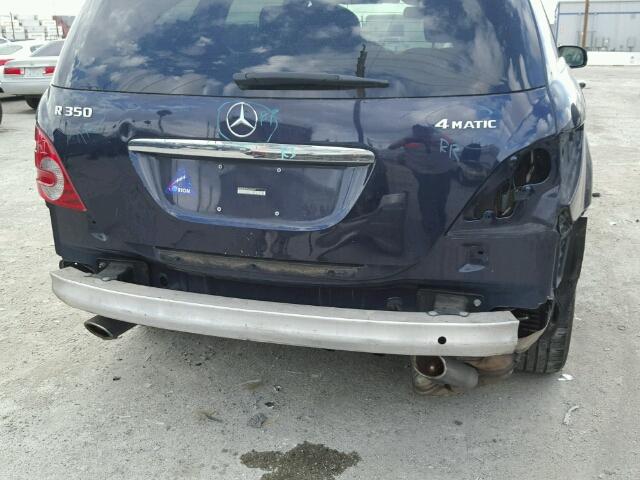 4JGCB65EX7A052587 - 2007 MERCEDES-BENZ R 350 BLUE photo 9