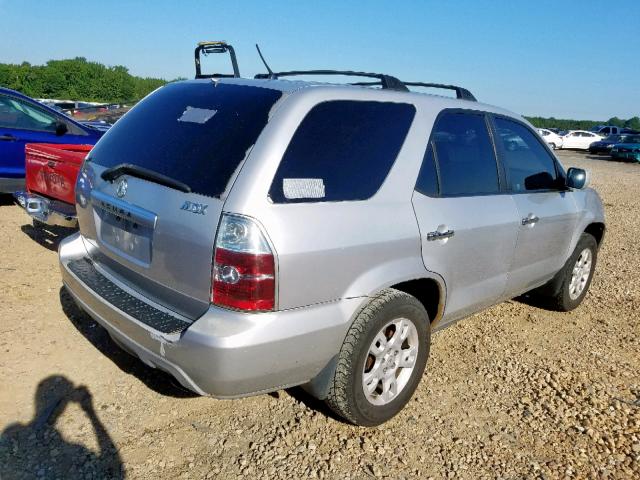 2HNYD18634H525085 - 2004 ACURA MDX TOURIN SILVER photo 4