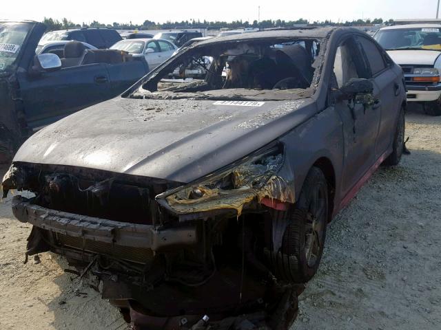 5NPE34AF9JH600866 - 2018 HYUNDAI SONATA SPO BURN photo 2