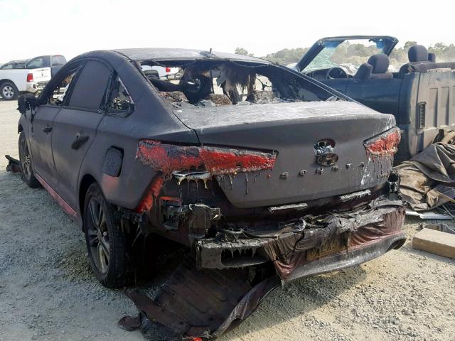 5NPE34AF9JH600866 - 2018 HYUNDAI SONATA SPO BURN photo 3