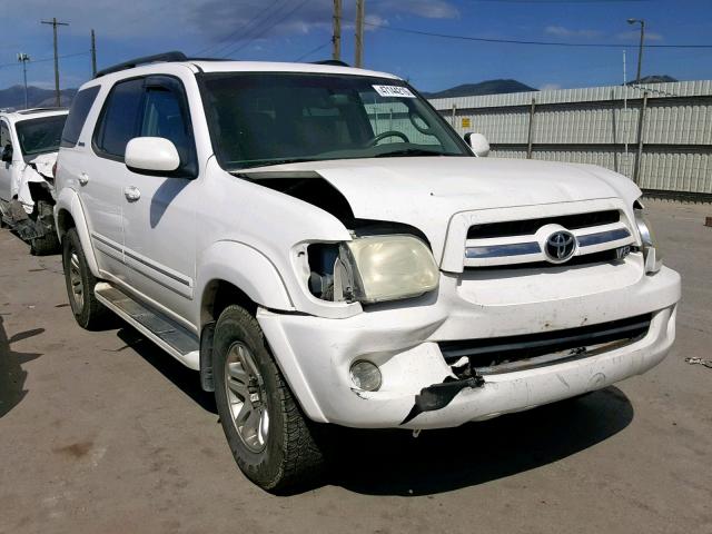 5TDBT48A56S266849 - 2006 TOYOTA SEQUOIA LI WHITE photo 1