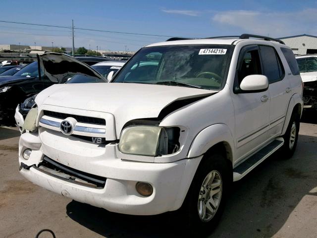 5TDBT48A56S266849 - 2006 TOYOTA SEQUOIA LI WHITE photo 2