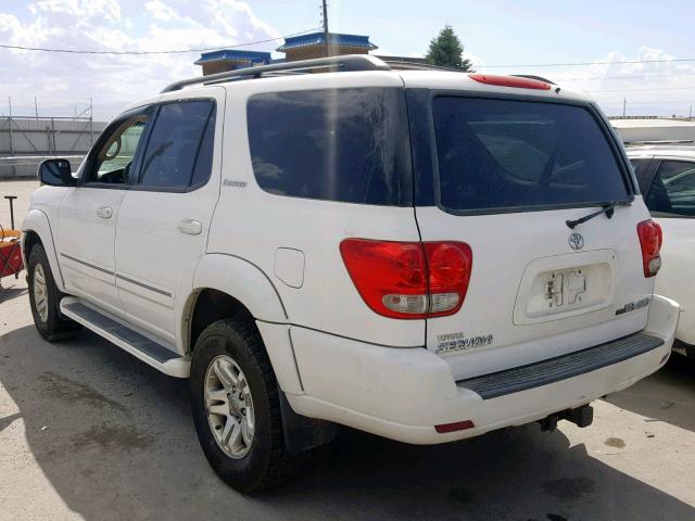 5TDBT48A56S266849 - 2006 TOYOTA SEQUOIA LI WHITE photo 3