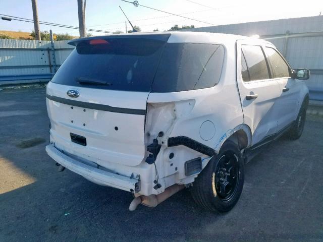 1FM5K8AR2DGC31261 - 2013 FORD EXPLORER P WHITE photo 4