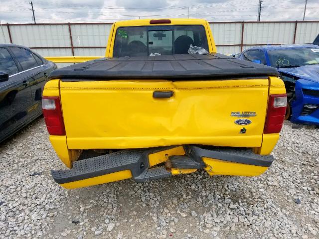 1FTYR44V42PB69373 - 2002 FORD RANGER SUP YELLOW photo 9