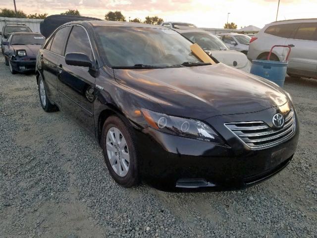 4T1BB46K88U055783 - 2008 TOYOTA CAMRY HYBR BLACK photo 1