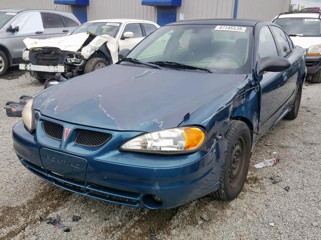 1G2NE52F33C150522 - 2003 PONTIAC GRAND AM S BLUE photo 2