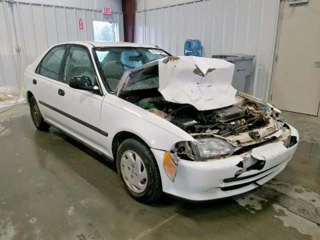 1HGEG864XSL051244 - 1995 HONDA CIVIC DX WHITE photo 1