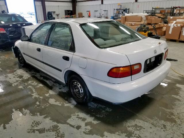 1HGEG864XSL051244 - 1995 HONDA CIVIC DX WHITE photo 3