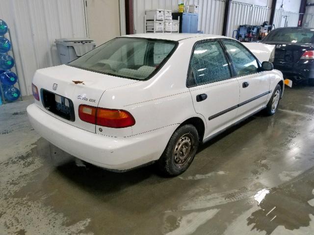 1HGEG864XSL051244 - 1995 HONDA CIVIC DX WHITE photo 4