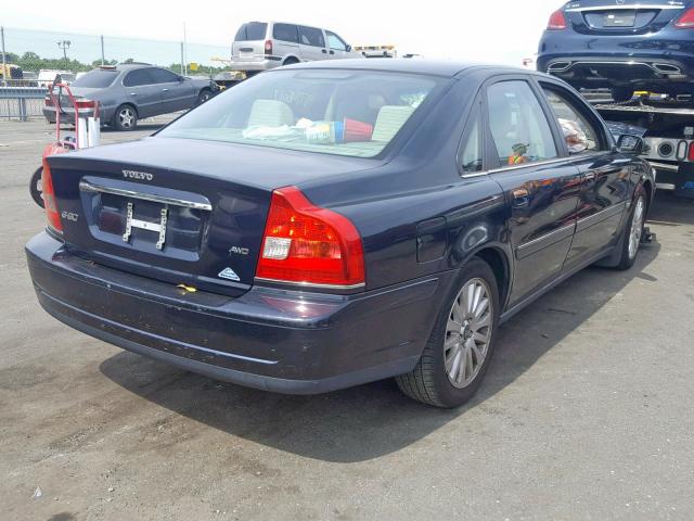 YV1TH592561440249 - 2006 VOLVO S80 2.5T BLACK photo 4