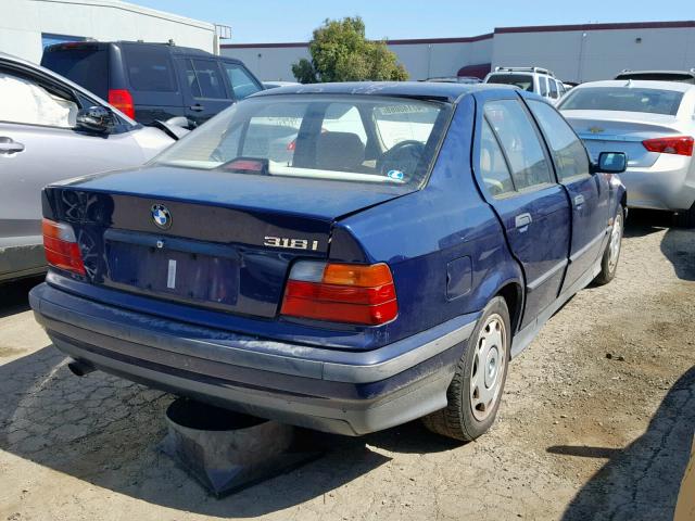 4USCC8324SLA13056 - 1995 BMW 318 I AUTO BLUE photo 4