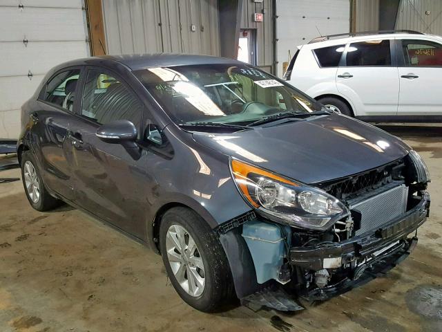 KNADN5A33D6156140 - 2013 KIA RIO EX CHARCOAL photo 1