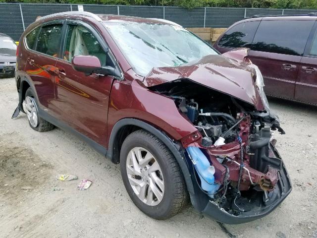 2HKRM4H7XGH632165 - 2016 HONDA CR-V EXL BURGUNDY photo 1