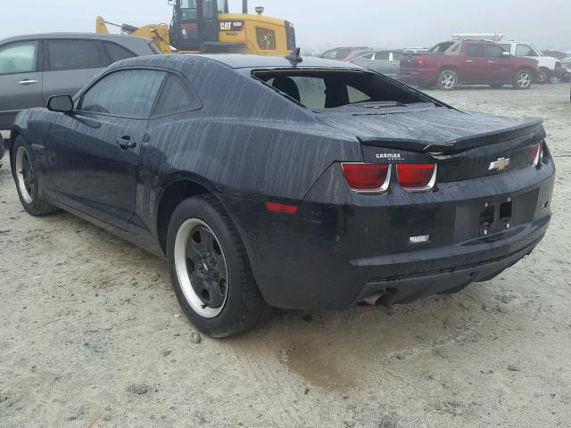 2G1FA1E37C9170777 - 2012 CHEVROLET CAMARO LS BLACK photo 3