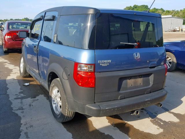 5J6YH18696L012451 - 2006 HONDA ELEMENT EX BLUE photo 3