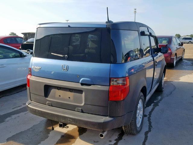 5J6YH18696L012451 - 2006 HONDA ELEMENT EX BLUE photo 4