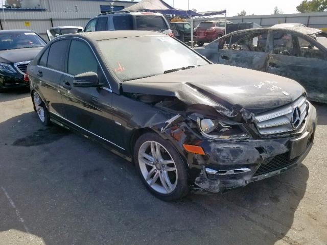 WDDGF4HB3CA716938 - 2012 MERCEDES-BENZ C 250 BLACK photo 1