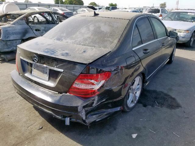 WDDGF4HB3CA716938 - 2012 MERCEDES-BENZ C 250 BLACK photo 4