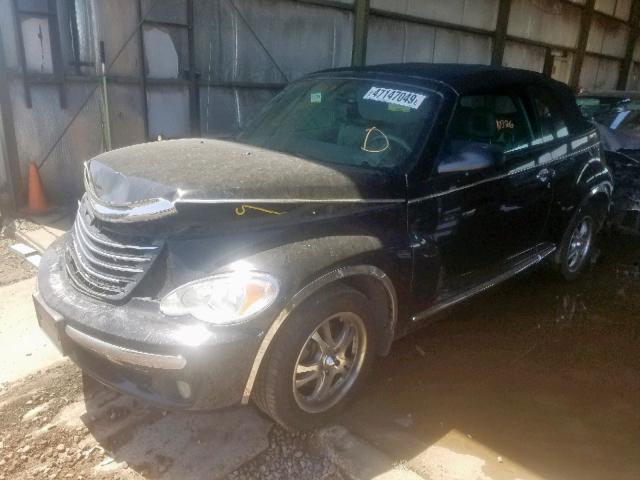 3C3JY45X87T585342 - 2007 CHRYSLER PT CRUISER BLACK photo 2