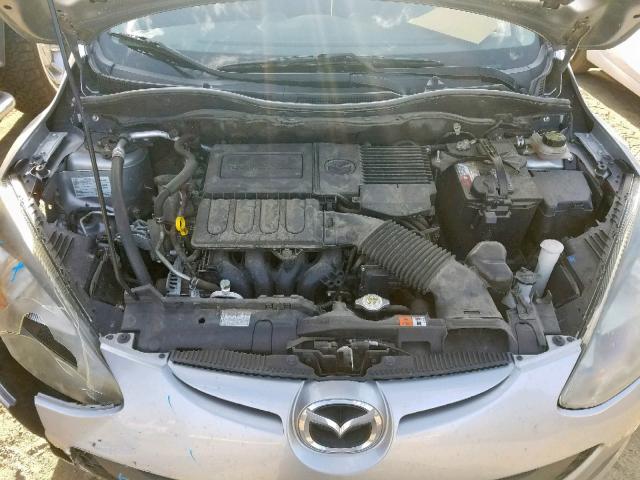 JM1DE1KZ4C0151710 - 2012 MAZDA MAZDA2 SILVER photo 7