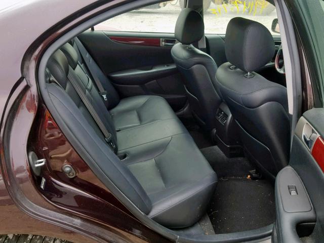 JTHBA30G355079435 - 2005 LEXUS ES 330 BURGUNDY photo 6