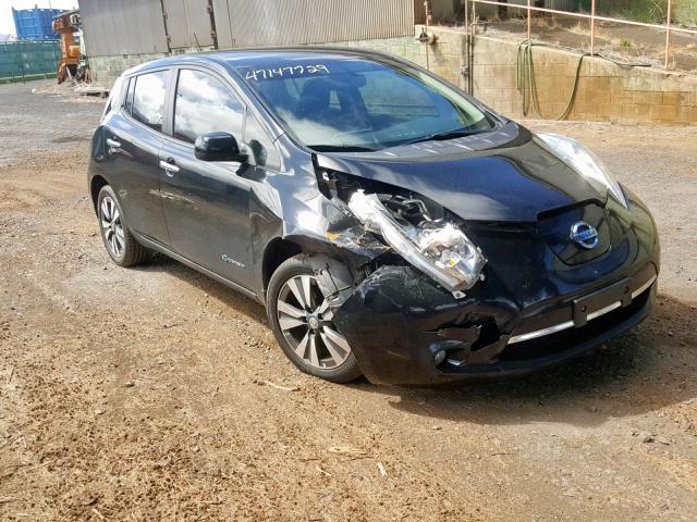 1N4AZ0CP3FC310482 - 2015 NISSAN LEAF S BLACK photo 1