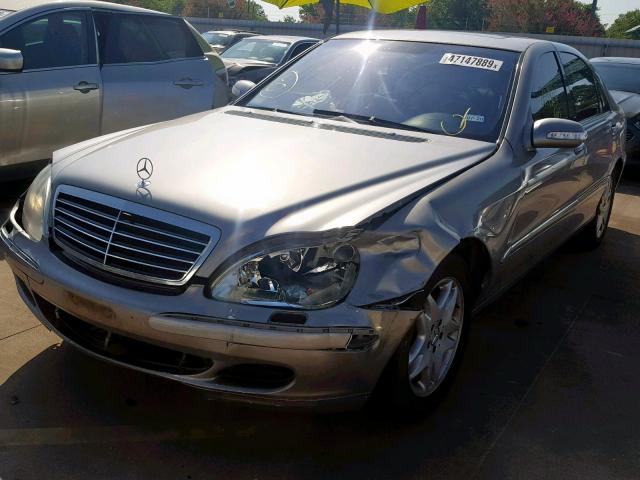 WDBNG70J43A362784 - 2003 MERCEDES-BENZ S 430 GRAY photo 2