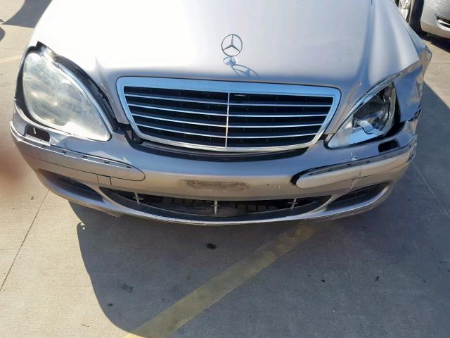 WDBNG70J43A362784 - 2003 MERCEDES-BENZ S 430 GRAY photo 9