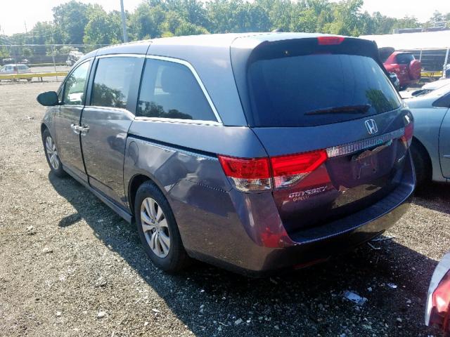 5FNRL5H39GB020060 - 2016 HONDA ODYSSEY SE GRAY photo 3