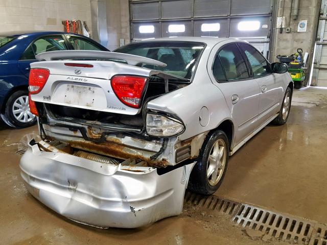 1G3NL52E84C211907 - 2004 OLDSMOBILE ALERO GL SILVER photo 4