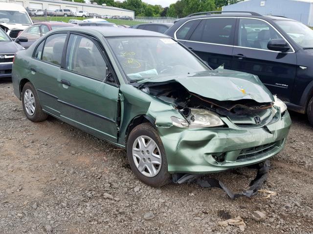 1HGES16344L007823 - 2004 HONDA CIVIC DX V GREEN photo 1