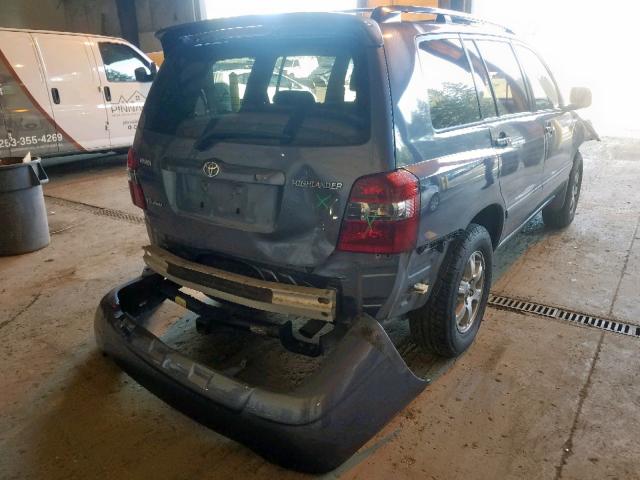 JTEEP21A970209702 - 2007 TOYOTA HIGHLANDER BLUE photo 4