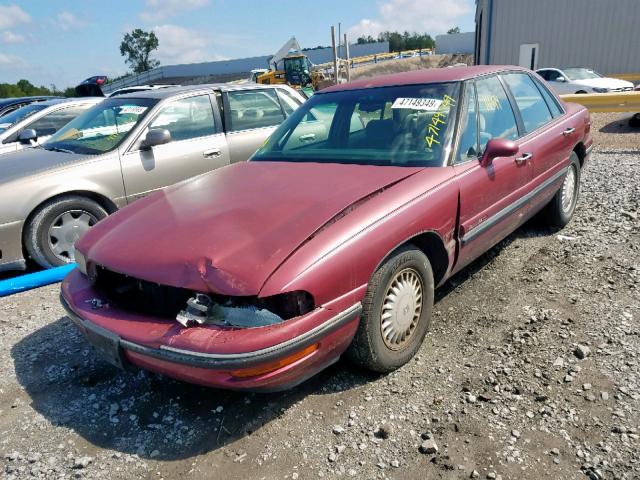 1G4HP52K9VH580380 - 1997 BUICK LESABRE CU BURGUNDY photo 2