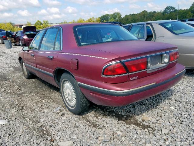 1G4HP52K9VH580380 - 1997 BUICK LESABRE CU BURGUNDY photo 3