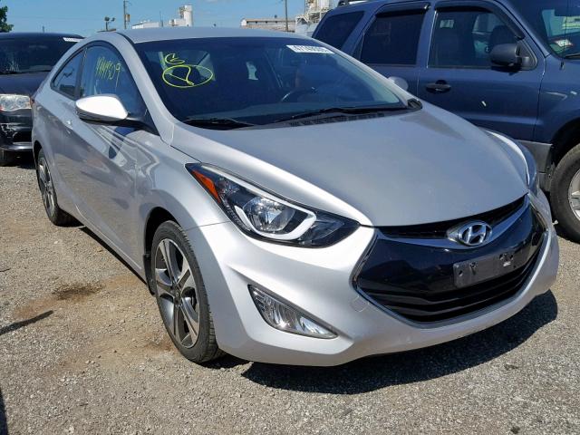 KMHDH6AH2EU028380 - 2014 HYUNDAI ELANTRA CO SILVER photo 1