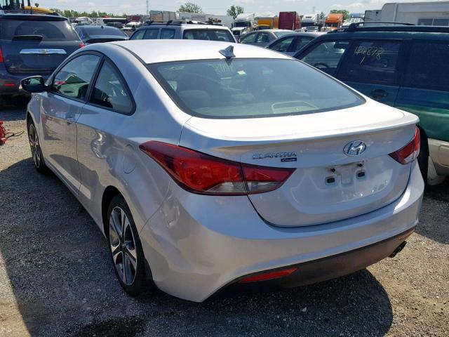 KMHDH6AH2EU028380 - 2014 HYUNDAI ELANTRA CO SILVER photo 3