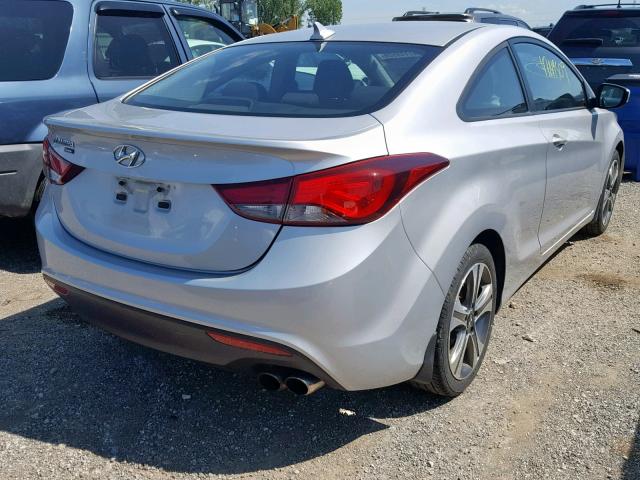 KMHDH6AH2EU028380 - 2014 HYUNDAI ELANTRA CO SILVER photo 4