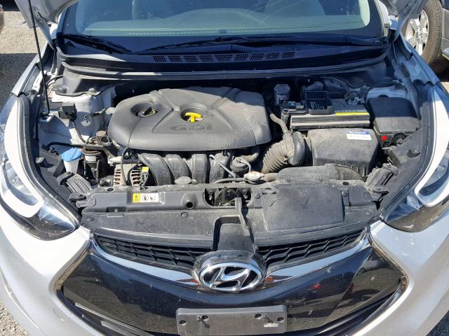 KMHDH6AH2EU028380 - 2014 HYUNDAI ELANTRA CO SILVER photo 7