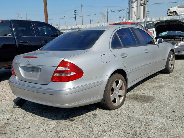 WDBUF65J23A358394 - 2003 MERCEDES-BENZ E 320 SILVER photo 4