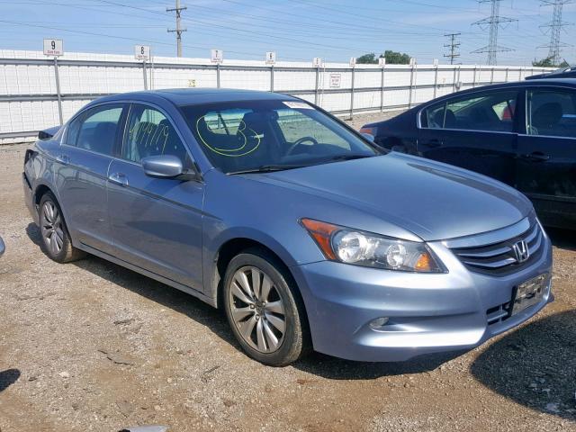 1HGCP3F84CA018203 - 2012 HONDA ACCORD EXL BLUE photo 1