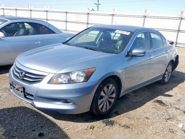 1HGCP3F84CA018203 - 2012 HONDA ACCORD EXL BLUE photo 2