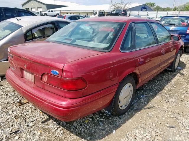 1FALP52U4SG242232 - 1995 FORD TAURUS GL RED photo 4